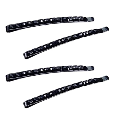 Strass-Haarnadeln – 4 schwarze Strass-Haarnadeln, glitzernde Kristall-Diamant-Haarnadeln für Frauen, Metall-Haarspangen für Dekoration, Haar-Accessoires Strass-Haarnadeln – 4 schwarze Strass-Haarnadeln, glitzernde Kristall-Diamant-Haarnadeln für Frauen, Metall-Haarspangen für Dekoration, Haar-Accessoires von Zenarao