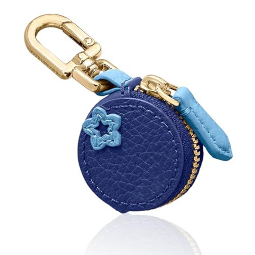 Obst Mini Geldbörse Pu Lede Münzgeldbörse Süßes Hängendes Multifunktionales Portemonnaie Schlüsselanhänger Mit Reißverschluss, Für Mädchen Und Frauen (Heidelbeere) von Zengjunwei