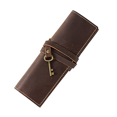 Zengshy Bleistift-Rolletui,Bleistift-Rolletui,Retro-Bleistift-Wickeltasche,tragbar,aufrollbar,Stifthalter,Etui,Stifthalter,Organizer,Schulbedarf von Zengshy