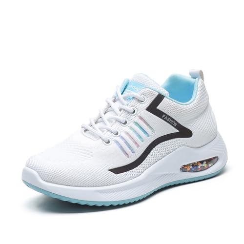 Damen Training Tanzsneaker,Lace-Up Mesh Websneaker jazzdance Schuhe,Dance Sneaker,Luftkissen line Dance Schuhe Damen-Leicht Und Atmungsaktiv,Langlebig von Zenithuxe