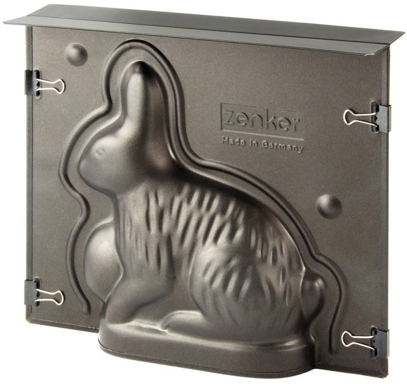 Zenker Backform "Hase", Hasenbackform – Osterbackform, 3D-Backform, Antihaftbeschichtet, 600ml von Zenker