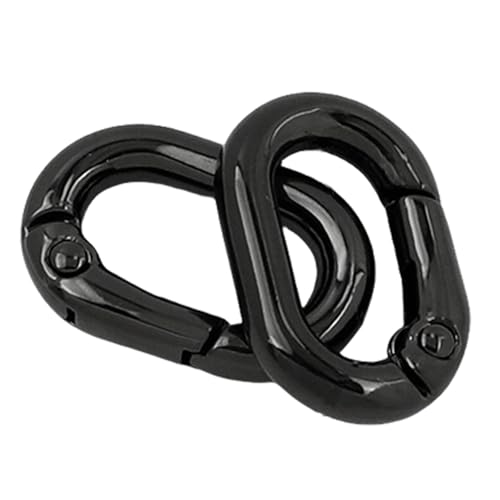 2 Stück Multifunktionale Ovale Ringe Schnallen Metallfeder Schlüsselanhänger Ovale Ringe Druckknöpfe Schnallenverschlüsse Für Geldbörsen Schlüsselanhänger von Zenlir