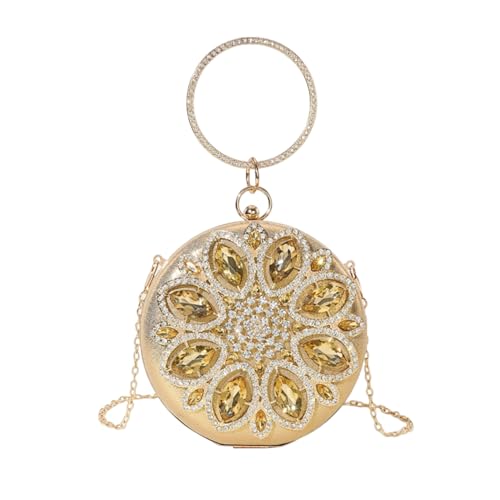Anspruchsvolle Runde Abendtasche Mit Glitzer Handtasche Abnehmbare Umhängetasche Modische Umhängetasche Für Damen von Zenlir