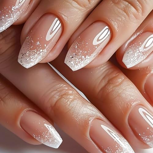 Quadratische Presse Auf Nägeln Gradienten Gefälschte Nägel Kleber Auf Nägeln Künstliche Acrylnägel 24 Pcs Stick Auf Nägeln Für Frauen Mädchen von Zenlir