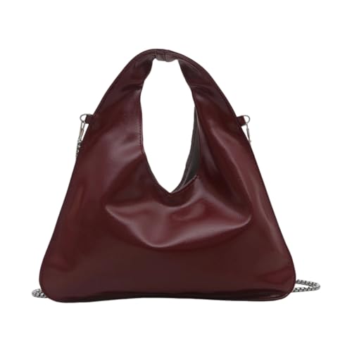 Zenlir Damen Aus Totten Handtaschen Ledertaschen Geldbörse Stilvolle Lässige Trendy Trendy Schultern Taschen Crossbody Tasche Mit Abnehmbaren Ketten Reißverschluss Schulter Kunstlederbörsen von Zenlir