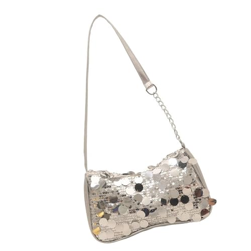 Zenlir Glitzernde Crossbody Tasche Mehrweg Carry Carry Leichter Achselbaus Für Essentials Telefonschlüssel Und Kosmetik Glitzernde Handtasche von Zenlir