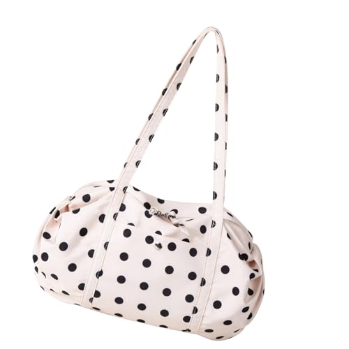 Zenlir Nylon Umhängetasche Mit Großer Kapazität Mit Einem Leichten Tupfen Dot Design Für Den Täglichen Lässigen Gebrauch. Ergonomische Leichte Handtasche von Zenlir