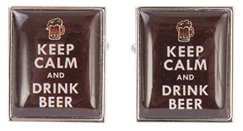 Zennor Karamell behalten Ruhe und trinken Bier Manschettenknöpfe von Zennor