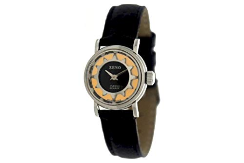 Zeno Watch Basel Damen Uhr Analog Mechanik mit Leder Armband 3216-s61 von ZENO-WATCH BASEL
