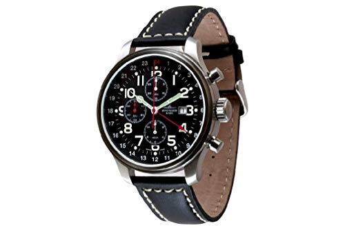 Zeno Watch Basel Herren Uhr Analog Automatik mit Leder Armband 8753TVDGMT-a1 von ZENO-WATCH BASEL