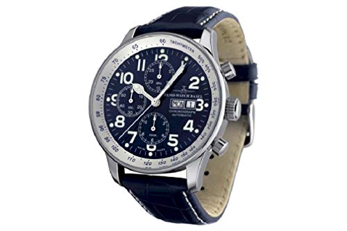 Zeno Watch Basel Herren Uhr Analog Automatik mit Leder Armband P557TVDD-b4 von ZENO-WATCH BASEL