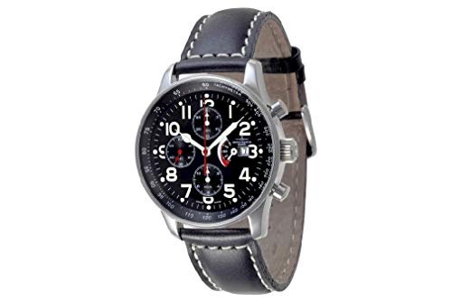 Zeno Watch Basel Herren Uhr Analog Automatik mit Leder Armband P557TVDPR-a1 von Zeno Watch Basel