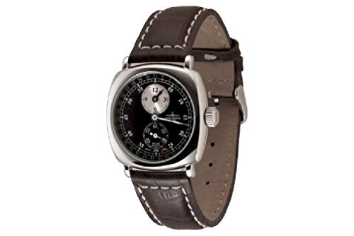 Zeno Watch Basel Herren Uhr Analog Mechanik mit Leder Armband 400-i13 von Zeno Watch Basel