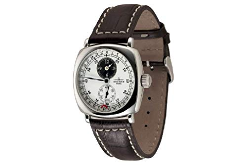 Zeno Watch Basel Herren Uhr Analog Mechanik mit Leder Armband 400-i21 von ZENO-WATCH BASEL