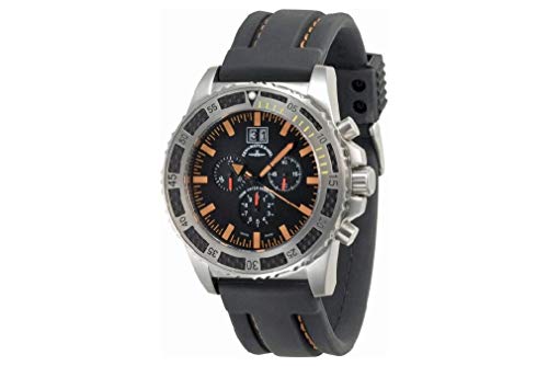 Zeno Watch Basel Herren Uhr Analog Quarz mit Silikon Armband 6478-5040Q-a15-9 von Zeno Watch Basel