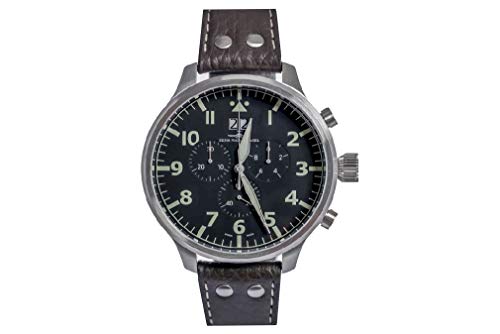 Zeno Watch Basel Herren Uhr Analog Quarz mit Vergoldet Armband 6221N-8040Q-a1 von ZENO-WATCH BASEL