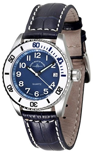 Zeno-Watch Damenuhr - Diver Ceramic Medium Size - Blue - 6642-515Q-s4 von ZENO-WATCH BASEL