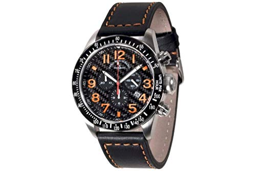 Zeno-Watch - Armbanduhr - Herren - Quartz 4 Chronograph Carbon - 6497-5030Q-s15 von ZENO-WATCH BASEL