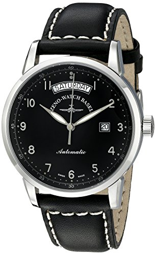 Zeno 6069DD-C1 Magellano Herren-Armbanduhr mit Datumsanzeige, Schwarz von Zeno