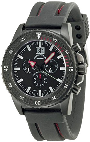 Zeno-Watch Herrenuhr - PD-Look Chrono Q Big Date Black&red - 6478-5040Q-bk-a1-7 Zeno-Watch Herrenuhr - PD-Look Chrono Q Big Date Black&red - 6478-5040Q-bk-a1-7 von Zeno