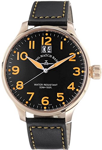 Zeno-Watch Herrenuhr - Super Oversized Big Date Gold Plated - 6221-7003Q-Pgr-a15 von Zeno