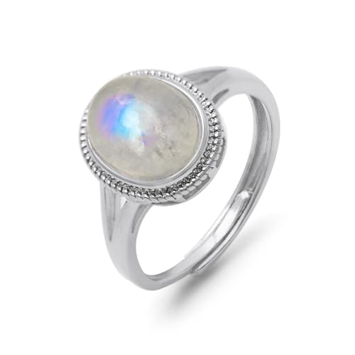 Zentana Mondsteinring – 925er Sterlingsilber – verstellbar – feminine Energie Zentana Mondsteinring – 925er Sterlingsilber – verstellbar – feminine Energie von Zentana