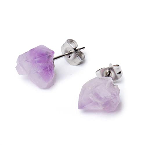 Zentana Rohe Amethyst Ohrstecker – Edelstein Ohrringe – Lila Ohrstecker – Intuition Zentana Rohe Amethyst Ohrstecker – Edelstein Ohrringe – Lila Ohrstecker – Intuition von Zentana