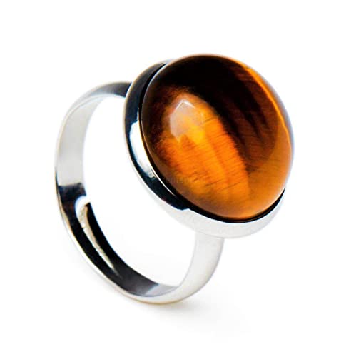 Zentana Tigerauge-Edelstein-Ring – verstellbar – Schutz Zentana Tigerauge-Edelstein-Ring – verstellbar – Schutz von Zentana