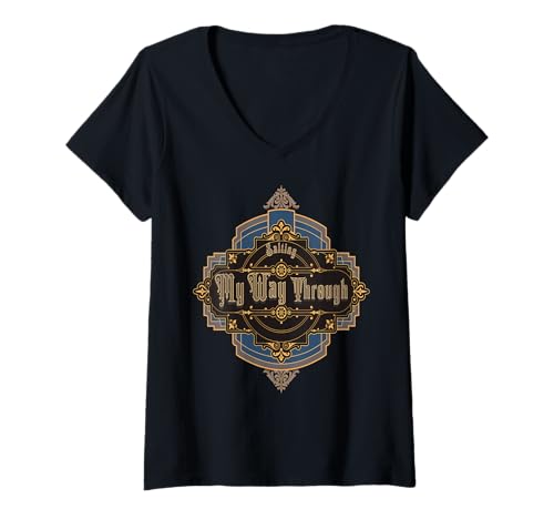 Damen Salzig durchs Leben Lustiger Vintage Humor T-Shirt mit V-Ausschnitt Damen Salzig durchs Leben Lustiger Vintage Humor T-Shirt mit V-Ausschnitt von Zentrum für Sarkasmus und Humorliebhaber