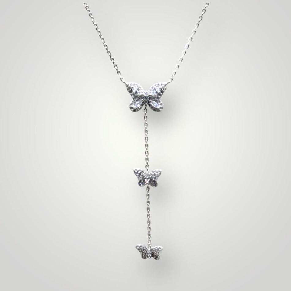 925 Sterling Silver Butterfly Pendant Necklace - Elegant & Sparkling Design 925 Sterling Silver Butterfly Pendant Necklace - Elegant & Sparkling Design von ZenvanaDE