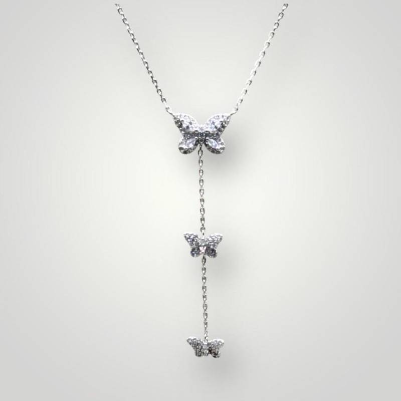 925 Sterling Silver Butterfly Pendant Necklace - Elegant & Sparkling Design 925 Sterling Silver Butterfly Pendant Necklace - Elegant & Sparkling Design von ZenvanaDE