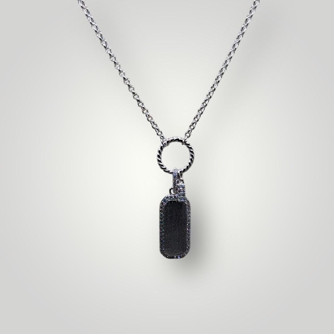 Timeless 925 Sterling Silver Tag Pendant Necklace Timeless 925 Sterling Silver Tag Pendant Necklace von ZenvanaDE