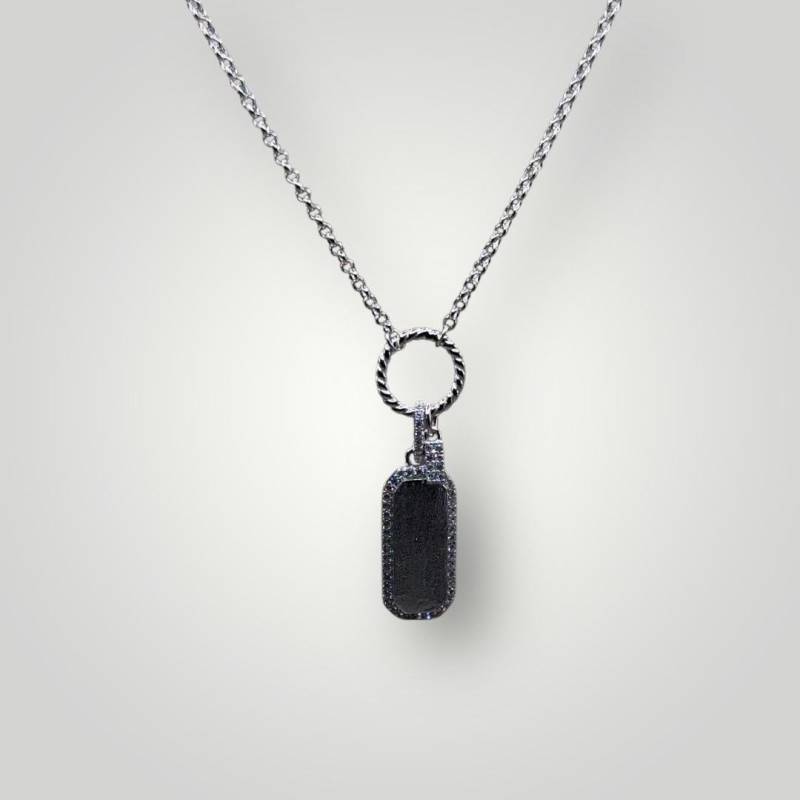 Timeless 925 Sterling Silver Tag Pendant Necklace Timeless 925 Sterling Silver Tag Pendant Necklace von ZenvanaDE