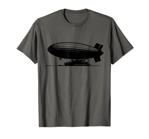 Vintage Zeppelin 80er Jahre Dirigible Retro Luftschiff Herren & Damen T-Shirt von Zepelin Vintage Blimp Graphics