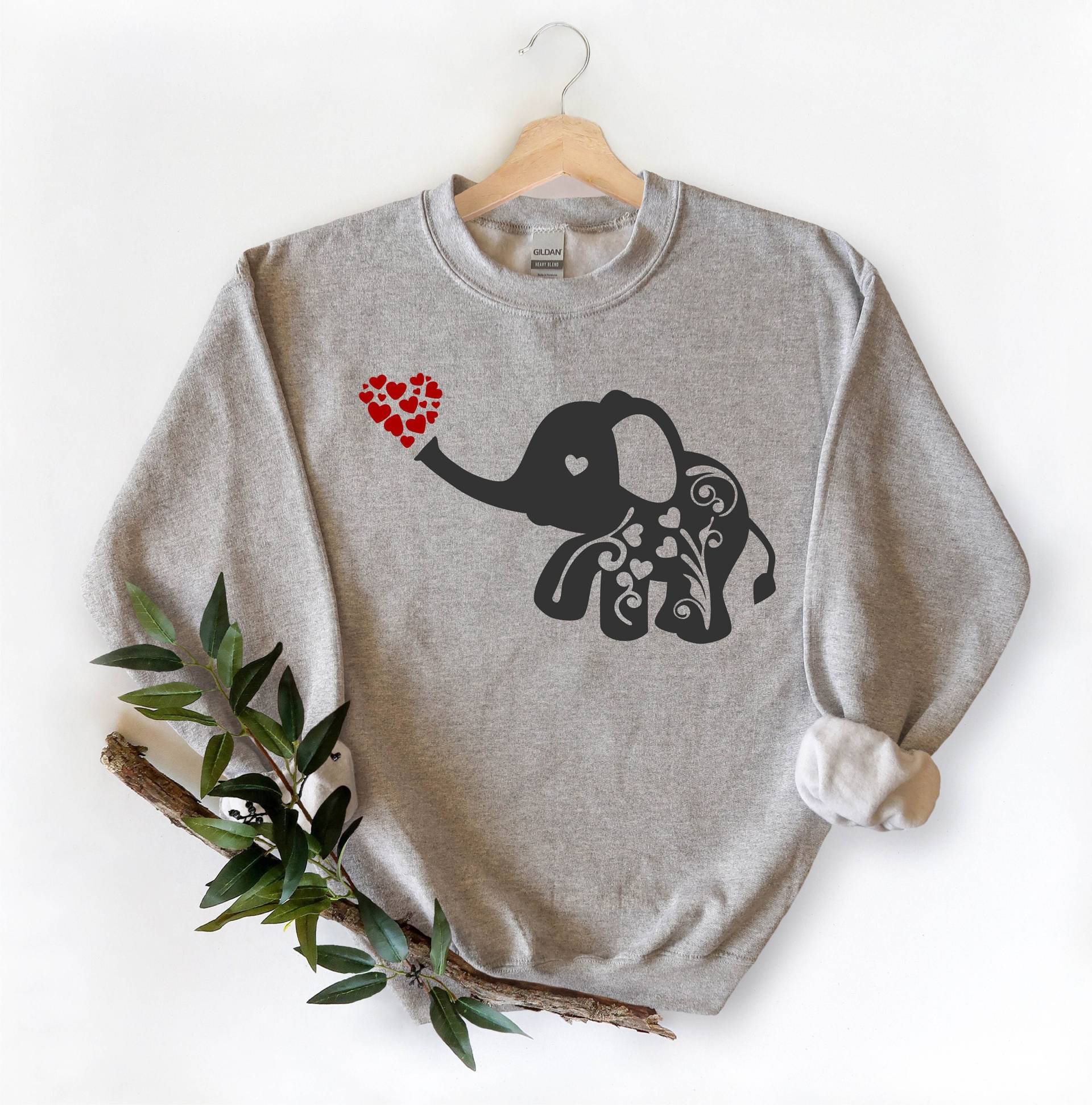 Elefant Sweatshirt, Mandala Shirt, Benutzerdefinierte Hoodie, Trendy Baby Tierliebhaber Geschenk, Geschenke von ZephyrApparel