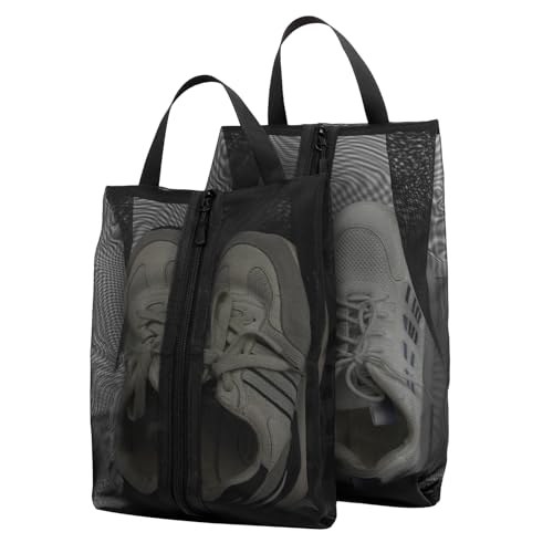 ZephyrCraft Schuhtasche 2er Set - Schuhbeutel Reise für Männer- und Frauenschuhe, wasserdichter Beutel mit Reißverschluss, Reisezubehör für Urlaub und Reiseutensilien, ideal als Travel Essentials von ZephyrCraft