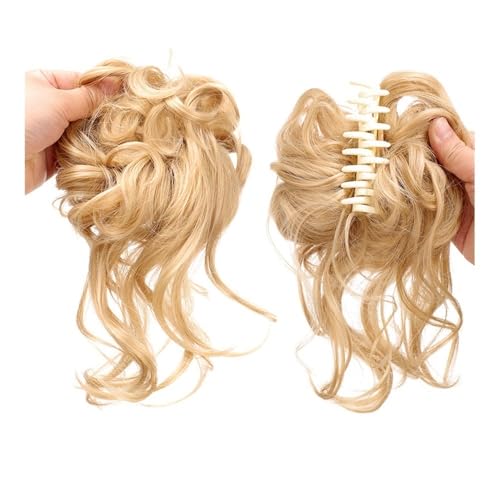 Messy Buns Haarteile für Frauen, Flauschiger, unordentlicher, modischer Haarknoten-Ring – langes Zopf-Styling-Tool mit Quaste und Haarspange for einfache Hochsteckfrisuren, für Frauen, Schwarze Fraue von Zephyria