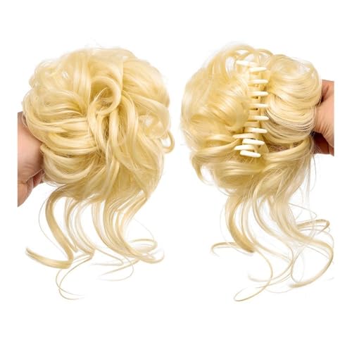 Messy Buns Haarteile für Frauen, Flauschiger, unordentlicher, modischer Haarknoten-Ring – langes Zopf-Styling-Tool mit Quaste und Haarspange for einfache Hochsteckfrisuren, für Frauen, Schwarze Fraue von Zephyria