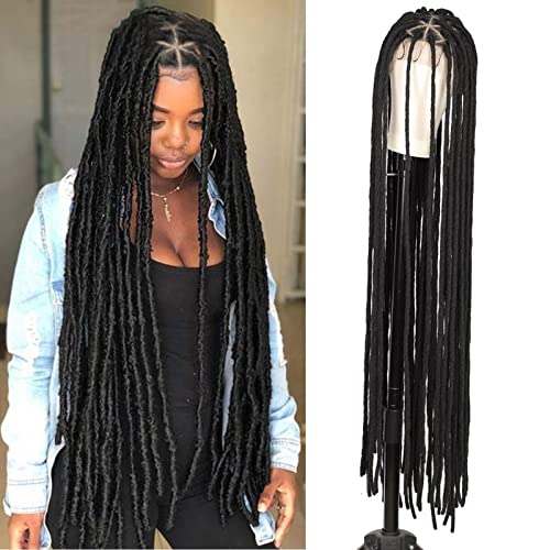 Premium Human Hair Ponytail Extension for Women, 50 Zoll Faux Braids Haar Knotenlose lange Perücke Synthetische geflochtene Perücken Lace Front Traingle Perücken,Perfect for Half-Up,Half-Down Styles Premium Human Hair Ponytail Extension for Women, 50 Zoll Faux Braids Haar Knotenlose lange Perücke Synthetische geflochtene Perücken Lace Front Traingle Perücken,Perfect for Half-Up,Half-Down Styles von Zephyria