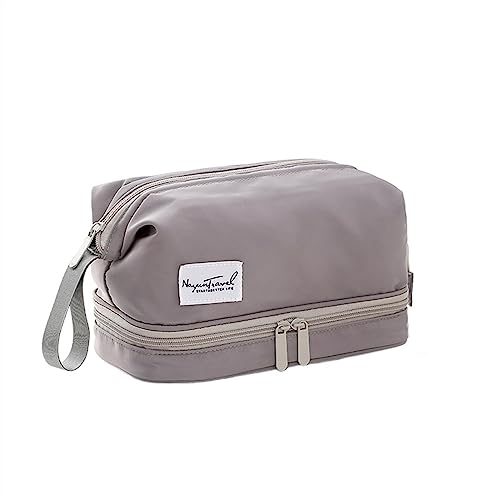 Travel Cosmetic Organizer for Women, Doppelschichtige Make-up-Tasche, tragbarer Kulturbeutel mit großer Kapazität zur Aufbewahrung wasserdichter Make-up-Taschen for Geschäftsreisen, Ideal Women's GIF von Zephyria