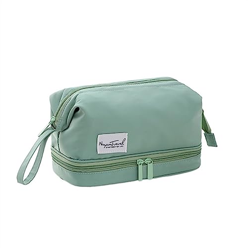 Travel Cosmetic Organizer for Women, Doppelschichtige Make-up-Tasche, tragbarer Kulturbeutel mit großer Kapazität zur Aufbewahrung wasserdichter Make-up-Taschen for Geschäftsreisen, Ideal Women's GIF von Zephyria