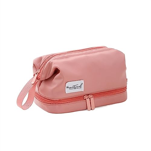 Travel Cosmetic Organizer for Women, Doppelschichtige Make-up-Tasche, tragbarer Kulturbeutel mit großer Kapazität zur Aufbewahrung wasserdichter Make-up-Taschen for Geschäftsreisen, Ideal Women's GIF von Zephyria