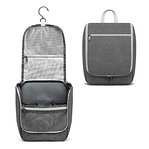 Travel Cosmetic Organizer for Women, Modischer Kulturbeutel, tragbare Make-up-Tasche mit trockener und Nasser Trennung, Ideal Women's Gift and Makeup Storage(Grigio) von Zephyria