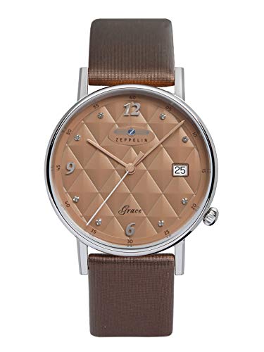 Zeppelin Damenuhr Serie Grace Lady ETA Quarz Datum Lederband 7441-5 von Zeppelin
