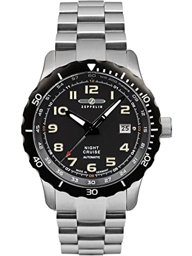 Zeppelin Herren Analog Automatik Uhr mit Edelstahl Armband 7264M2_Set von Zeppelin