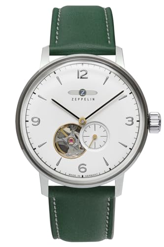 Zeppelin Herren-Automatikuhr Hindenburg Grün 8066-1N von Zeppelin