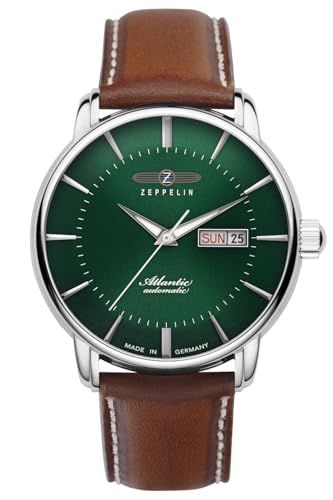 Zeppelin Herrenuhr Automatik Atlantic Braun/Grün 8466-4 von Zeppelin