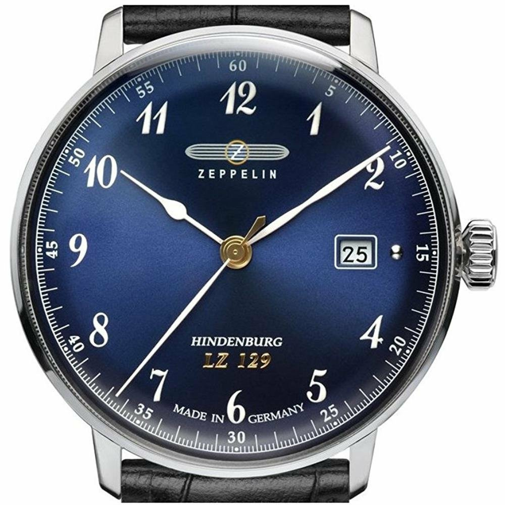 Zeppelin Unisex Chronograph Quarz Uhr mit Leder Armband 7039-1 von Zeppelin