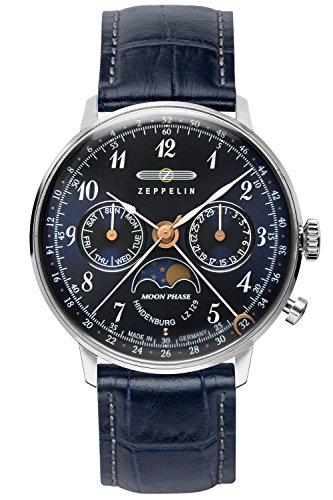 Zeppelin 7037-3 Quartz Watch Damen Uhr analog Quarzwerk mit Leder Armband 7037-3 von Zeppelin