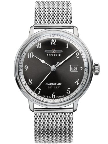 Zeppelin Herren-Armbanduhr Hindenburg Analog Quarz Edelstahl 7046M2 von Zeppelin